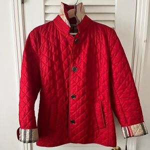 Burberry London Quilted Jacket Novacheck Size M